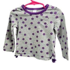 Old‎ Navy Purple Polka Dot Top Infant Size 18-24mo